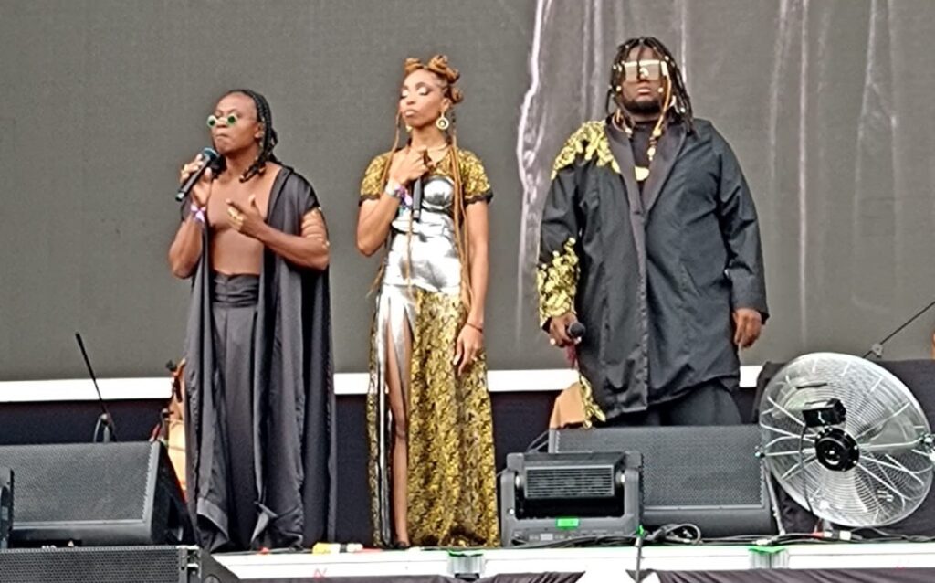 Afro Legends salute the crowd after a huge performance in Festival Estéreo Picnic 2024