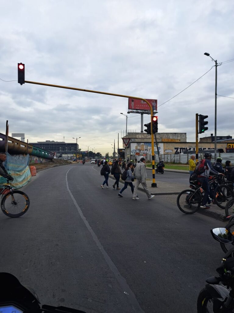 Empty streets through the truckers' strike